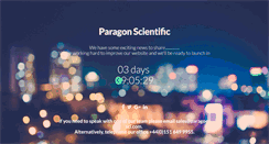 Desktop Screenshot of paragon-sci.com