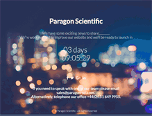 Tablet Screenshot of paragon-sci.com